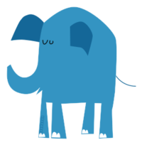 Animals - Blue Elephant 