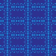 Blue Flowers Pattern