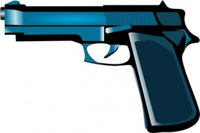 Blue Gun clip art 