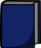 Blue Harcover Book clip art