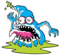 Animals - Blue Monster Vector 