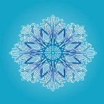 Blue Ornament Vector 