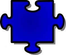 Objects - Blue Shapes Shape Jigsaw 