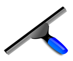 Blue squeegee