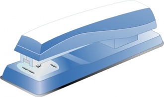 Business - Blue Stapler clip art 