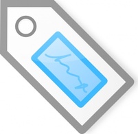 Blue Tag clip art Preview