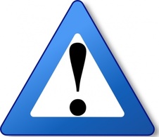 Blue Triangle Warning Effect Ambox 