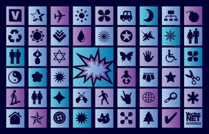 Icons - Blue Vector Icons 