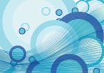 Blue Water Bubbles Vector Background 