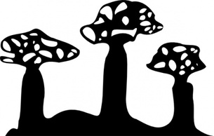 Boab Silhouette clip art