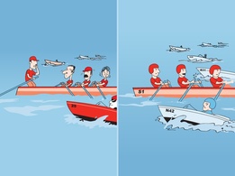 Cartoon - Boat Race 