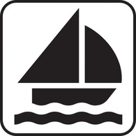 Transportation - Boat Sailing clip art 