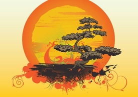 Bonsai Tree Vector Preview