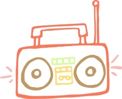 Boombox clip art 