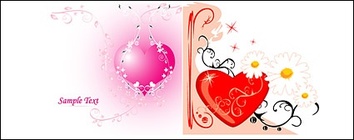 Both love and pattern vector material