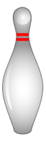 Bowling pin. Pino de boliche. 