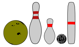 Objects - Bowling Pins and Balls 