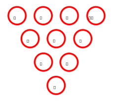 Business - Bowling pins diagram. 