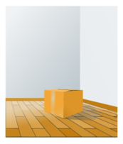 Objects - Box Over Wood Floor 