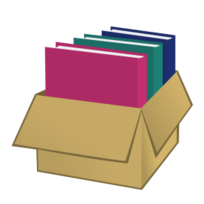 Objects - Box with folders 