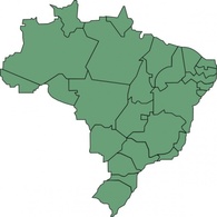 Brazil States clip art 