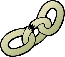 Signs & Symbols - Broken Chain clip art 