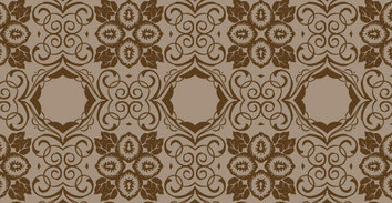 Brown seamless floral wallpaper