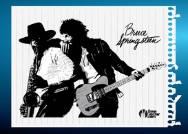 Bruce Springsteen Vector Preview