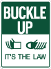 Buckle Up Sign 