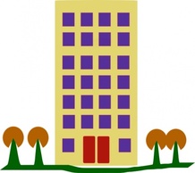 Building With Trees clip art