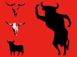 Animals - Bull Vectors 