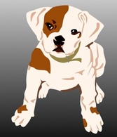 Bulldog Puppy clip art