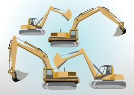 Buildings - Bulldozer Vectors 