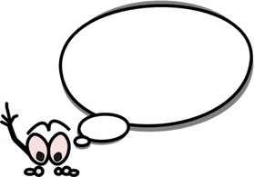 Cartoon - Bulle Gauche clip art 