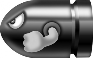 Bullet Bill clip art 