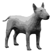 Bullterrier Grayscale