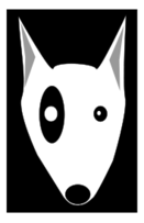 Bullterrier head, bujung,Bull terrier cartoon,dog Bullterrier