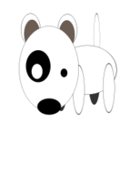 Bullterrier head, bujung,Bull terrier cartoon,dog Bullterrier