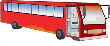 Transportation - Bus clip art 
