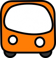 Cartoon - Bus clip art 