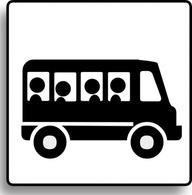 Icons - Bus Icon For Use With Signs Or Buttons clip art 