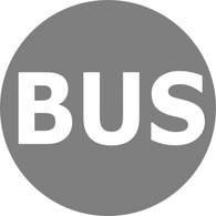 Bus Logo Grau clip art Preview