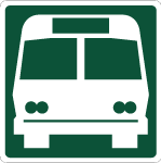 Bus Road Vector Sign 