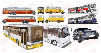 Buses vector Preview