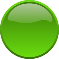 Elements - Button-green clip art 