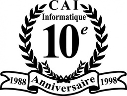 CAI 10e anniversaire logo in vector format .ai (illustrator) and .eps for free download Preview