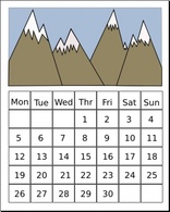 Objects - Calendar clip art 