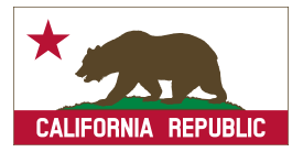 California Banner Clipart B (Solid)