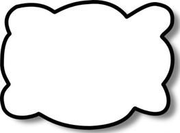 Nature - Callout Cloud clip art 