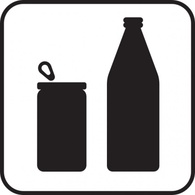 Objects - Cans Or Bottles White clip art 